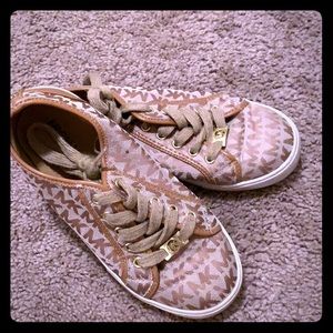 Michael kors  gold tan shoe